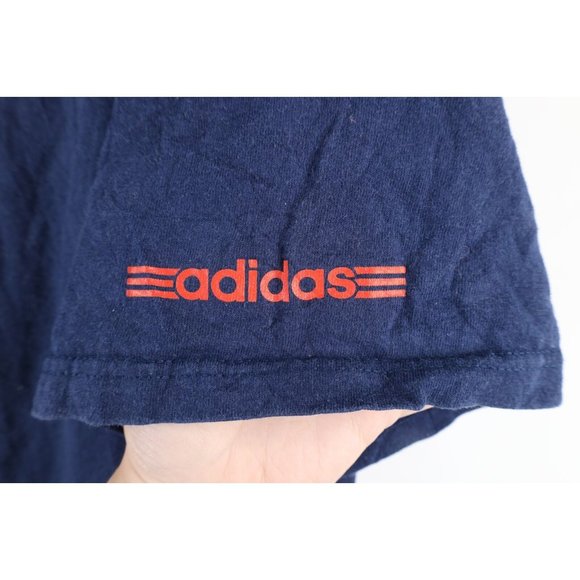 Vintage Y2K 2004 Adidas Mens Large Distressed Spell Out Short Sleeve T-Shirt - Picture 4 of 8